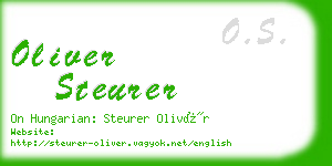oliver steurer business card